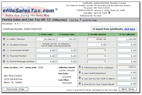 finish line sales tax return